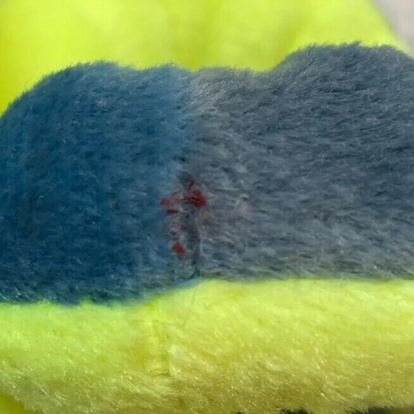 TY Hissy Blue Green Snake Beanie Baby w/ Several Rare Errors, 1997 - Picture 3 of 6